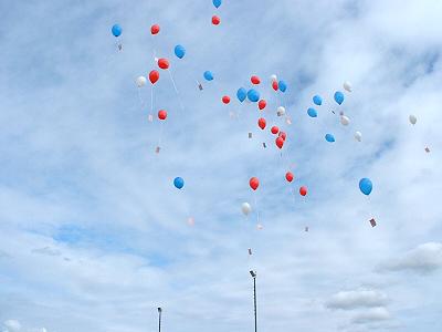 Luftballons steigen auf