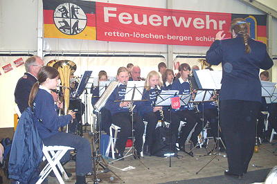 Musikerfest 2009 Borstorf - Jugendblasorchester Sachsenwald beim Empfang