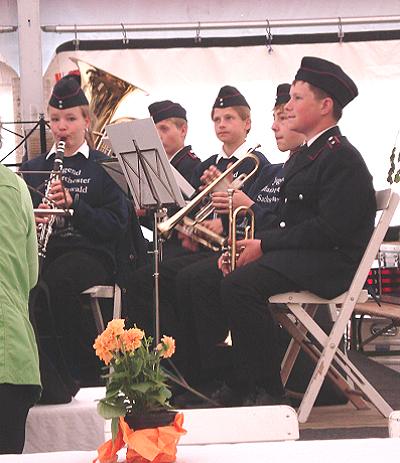 Musikerfest 2009 Borstorf - Jugendblasorchester Sachsenwald beim Empfang
