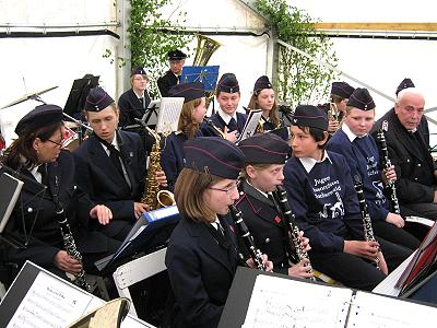 Jugendblasorchester Sachsenwald auf dem Amtswehrfest in Ritzerau