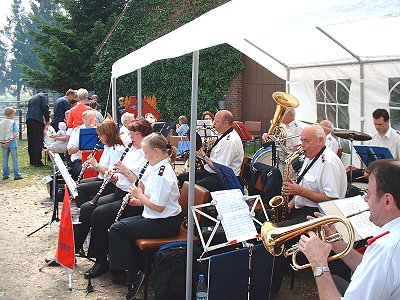 Musikzug Möhnsen auf dem Amtswehrfest in Sahms in Fuhlenhagen