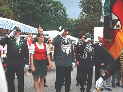 Schützenfest in Trittau - König Heinz der Schmundelnde