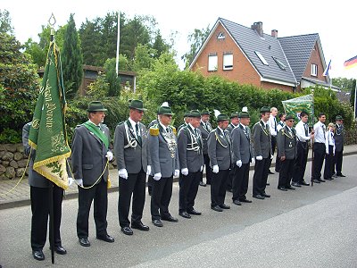 Schützenfest 2009 in Müssen- Empfang der Gastvereine